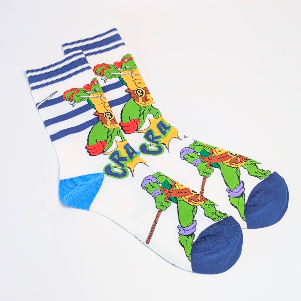 ♧【 crew socks / クルーソックス 】Teenage Mutant Ninja Turtles ( タートルズ ) / 靴下 / ソックス〚アメリカン雑貨 アメトイ〛