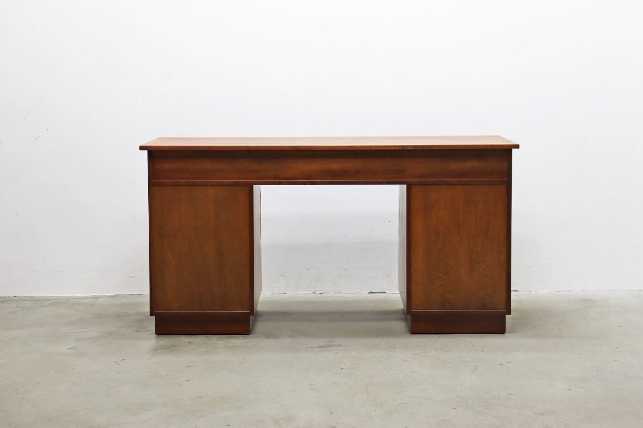 ETHAN ALLEN イーセンアーレン チェリー無垢材 クラシカル デスク 両袖