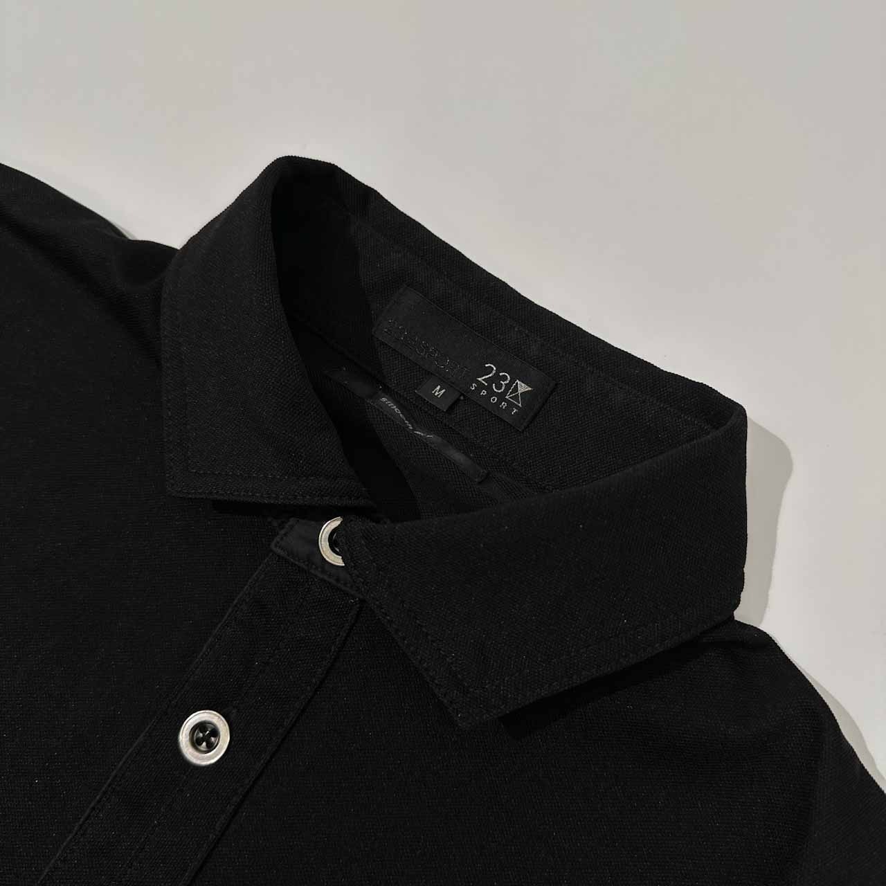 23区 SPORT ニジュウサンクスポーツ ゴルフ 半袖 ポロシャツ サイズ M /メンズ/ブラック/smooth fit/両胸ポケット/オンワード樫山