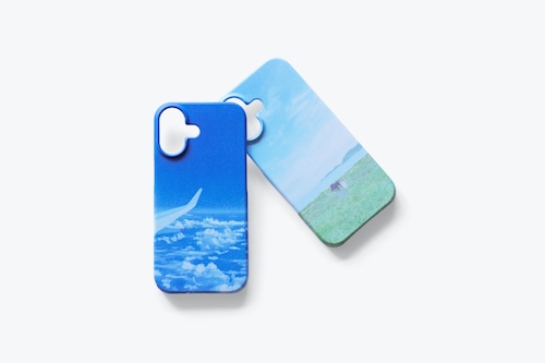 2種類の景色を描いた、スマホケース