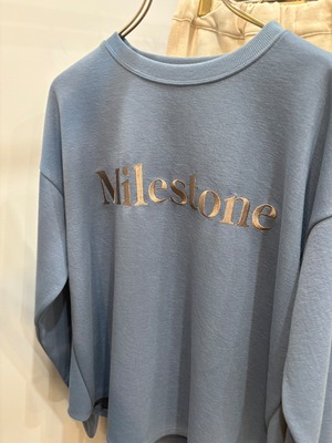 GALENA　サイドリブ刺繍ロゴTシャツ　70060-4102