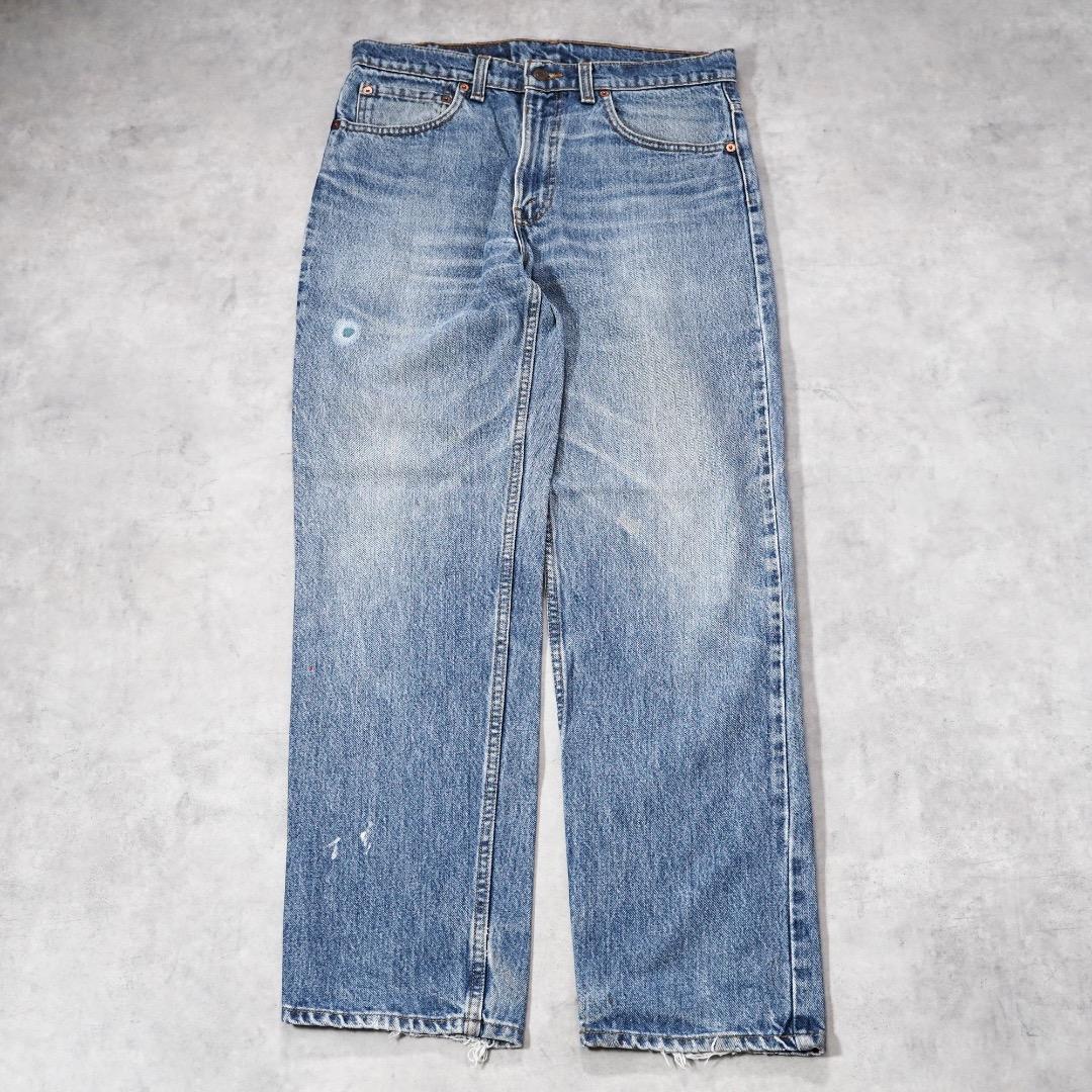 リーバイス516 Levis W33 ブルーデニム 青 古着 90s 21472