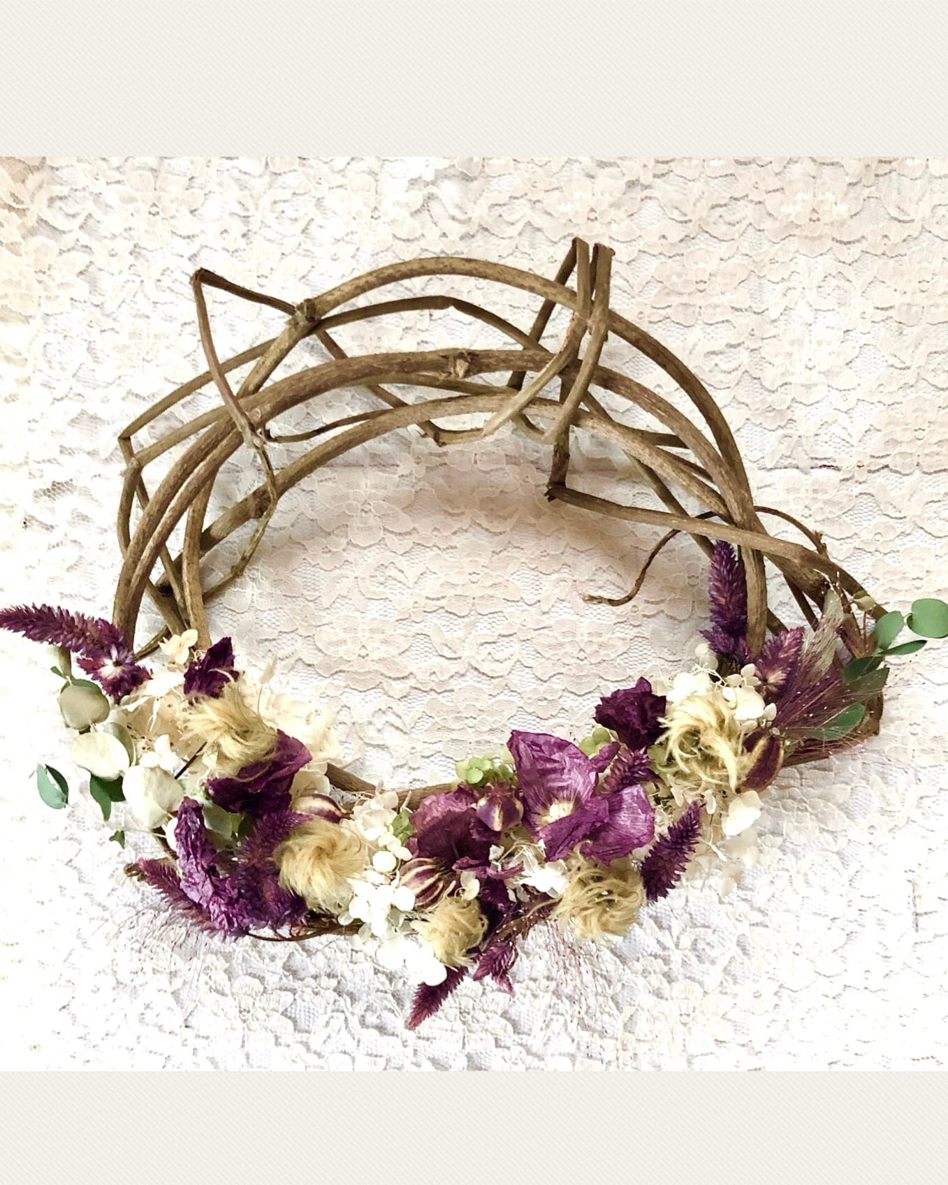 アジサイ（アナベル）リース グリーン20cm | relaxtime-tsunan