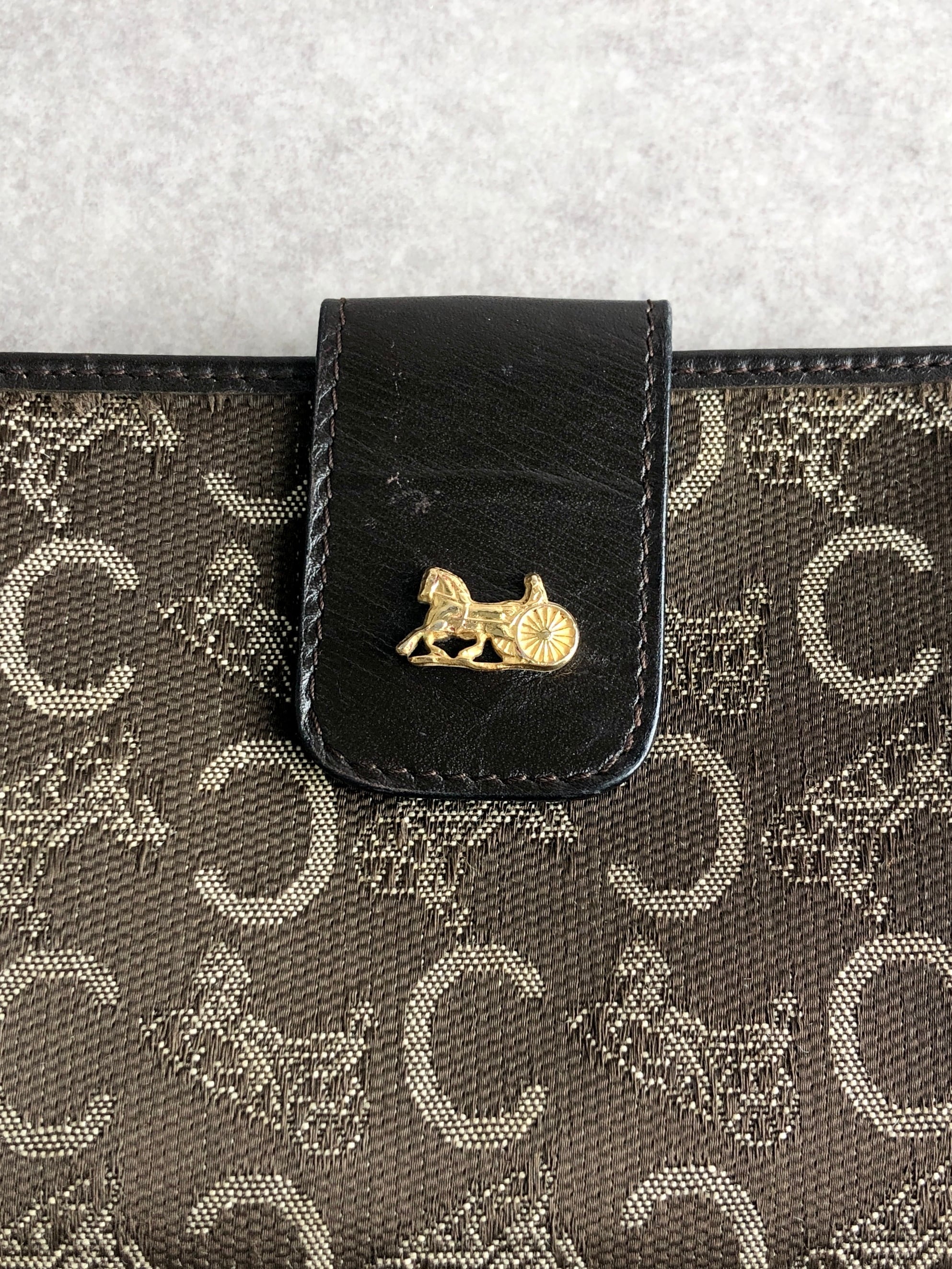 CELINE セリーヌ サルキー 財布 ブラウン 馬車 ボースキャリッジ