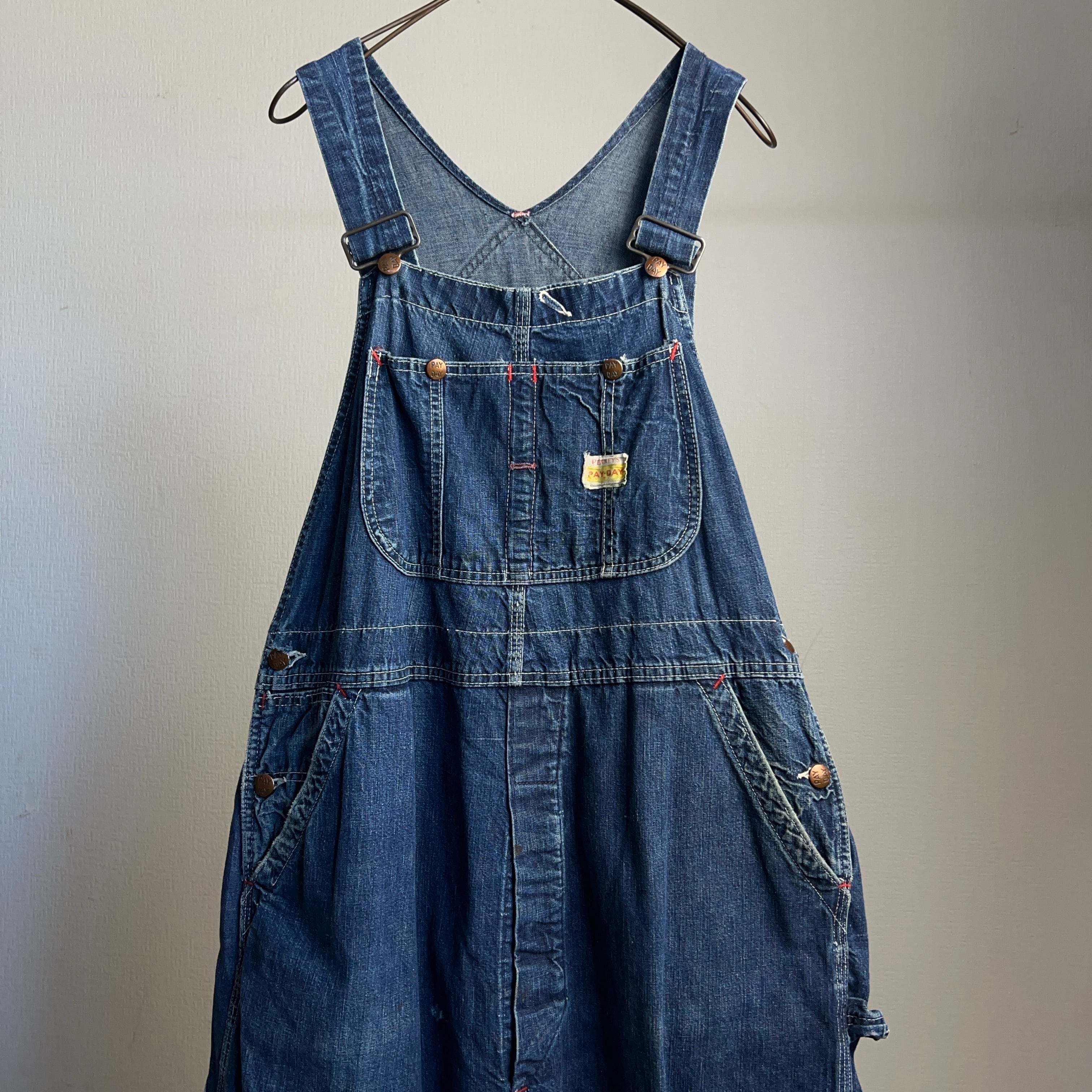 50's PAYDAY Denim Overall 50年代 ペイデイ デニムオーバーオール【1000A624】【送料無料】