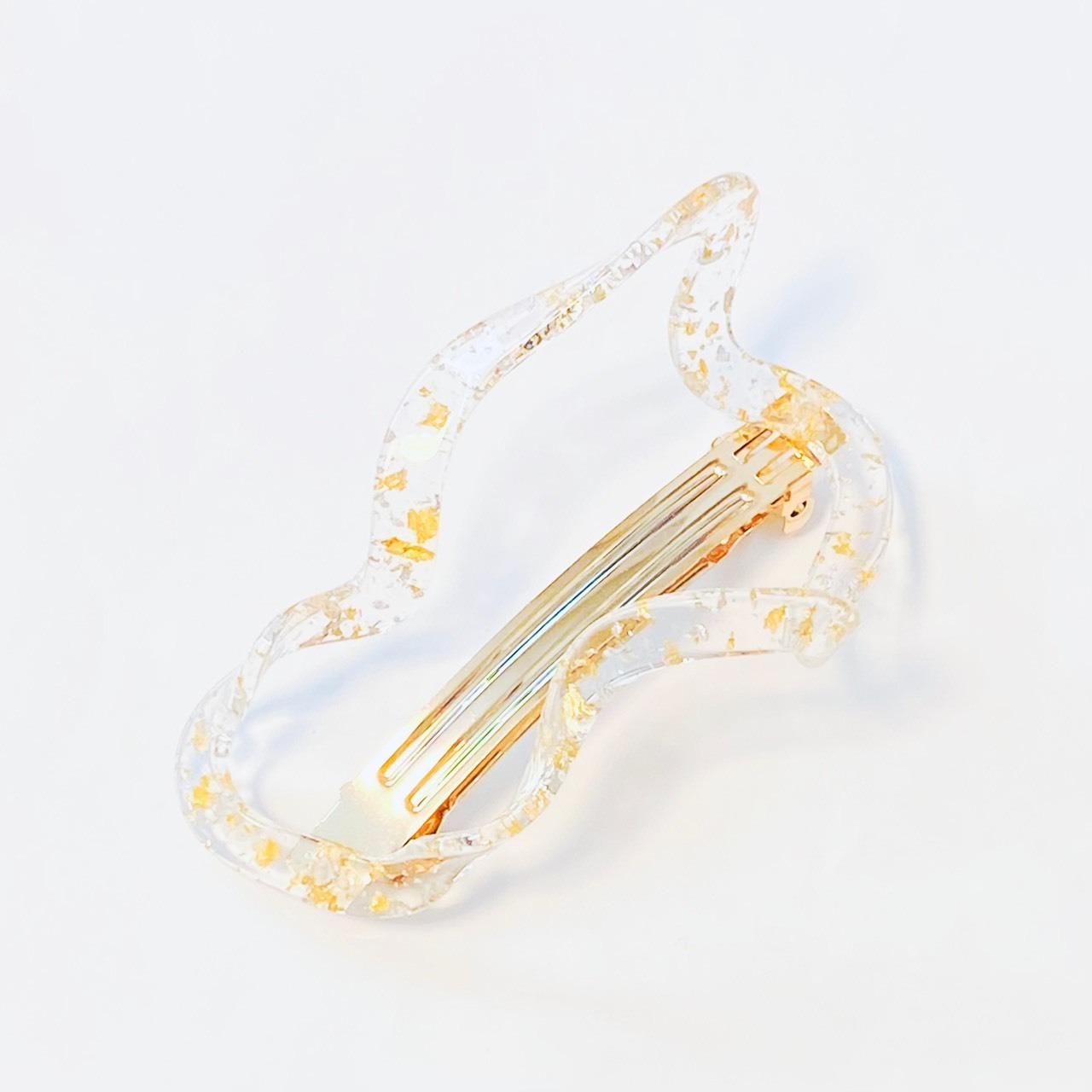 Twist large barretta/mix glitter