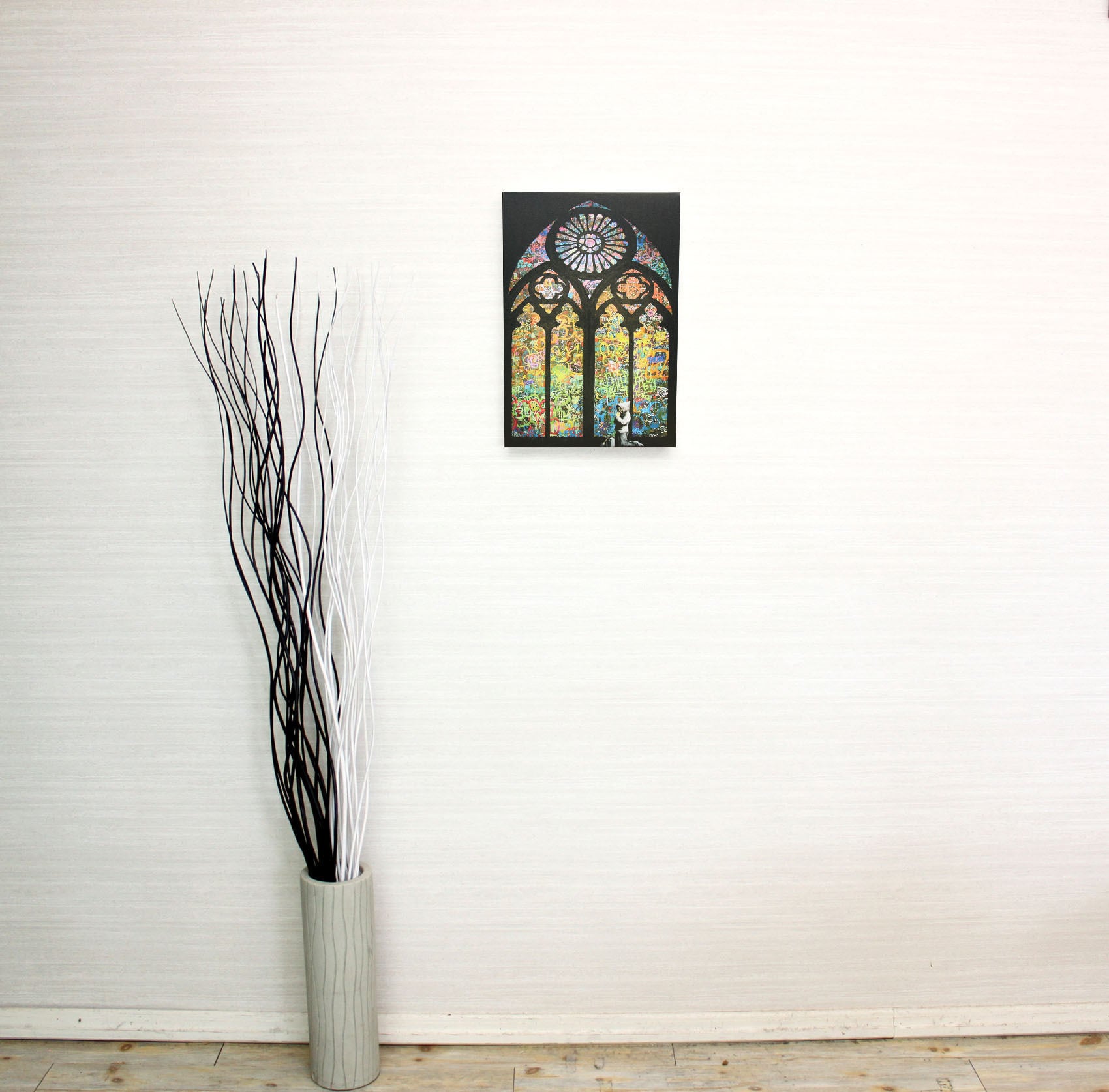 バンクシー「ステンドグラス大聖堂/Stained Glass Cathedral」展示用