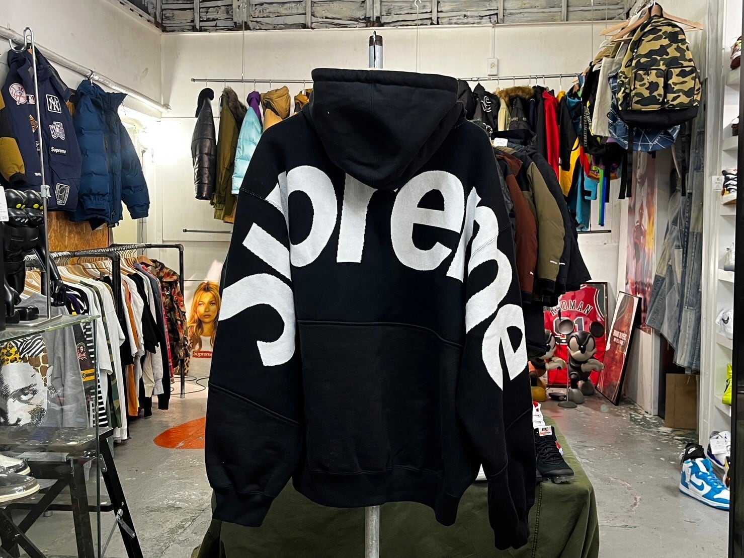 Supreme Big Logo Jacquard Sweatshirt 結く 黒 L 