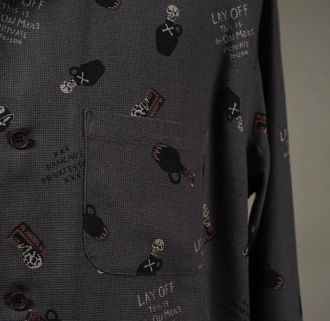GANGTERVILLE】ギャングスタービル POISON - L/S SHIRTS (BLACK