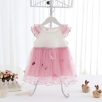 カラフルリボンの夢かわ夏ワンピ（ピンク）