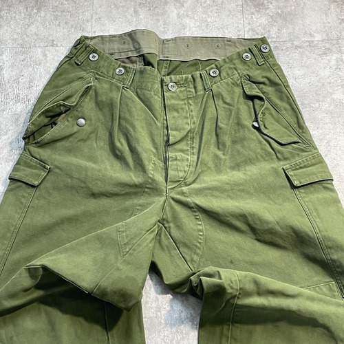 60-80s スウェーデン軍 実物 M-59 フィールドパンツ C52 w32 詳細写真3