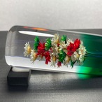 水中花シフトノブ　【特極-Tokugyoku-緑】　140㎜　【赤白緑】　【送料無料】