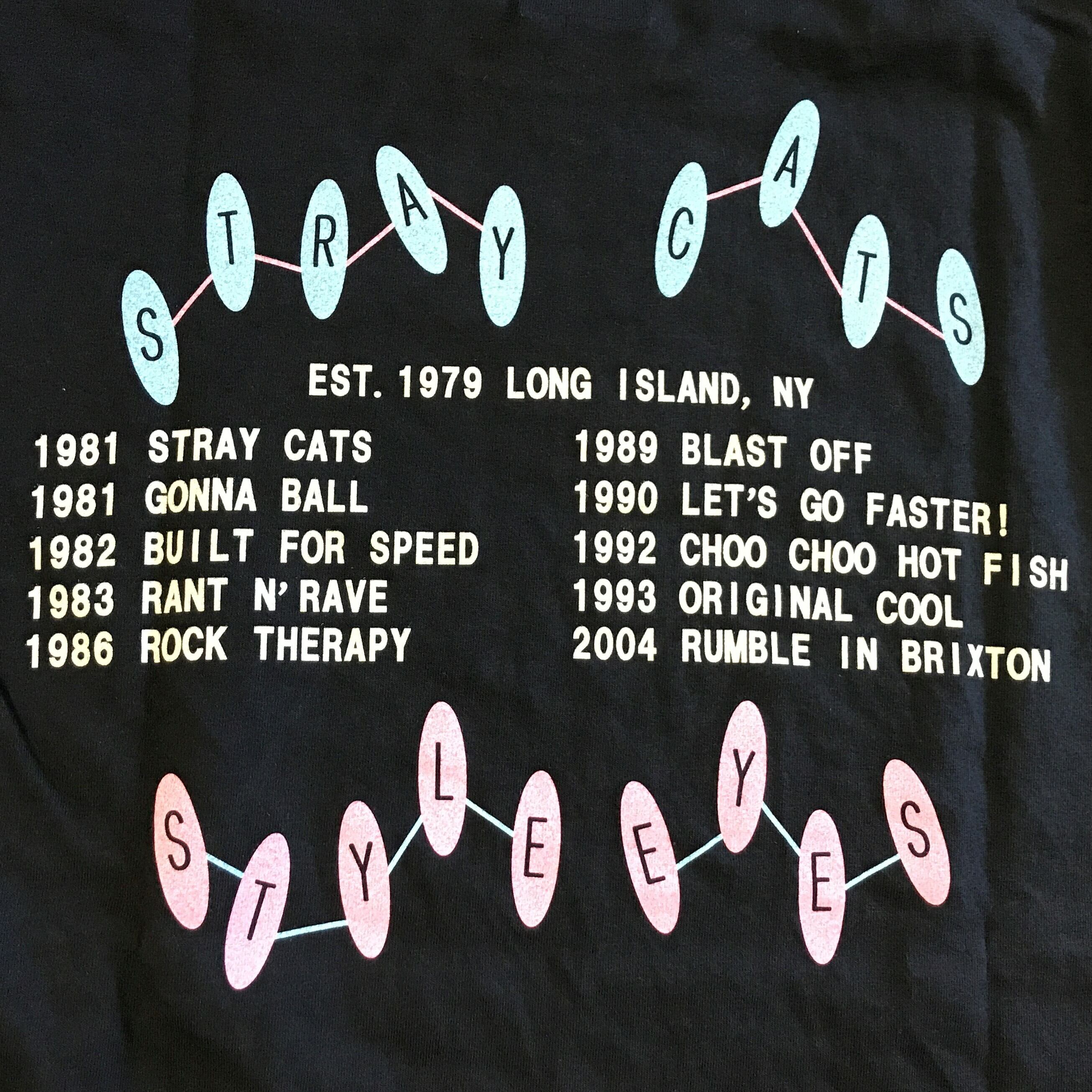 ストレイキャッツ × スタイルアイズ ロックTシャツ リミテッド 