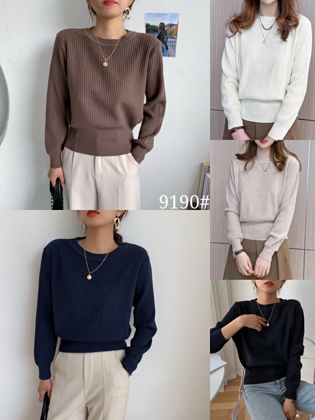 リブニット　AJ66123-9190