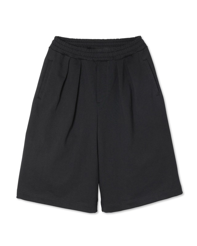 ROTOL "Double Tuck Hakama Sweat Shorts〔BLACK〕"
