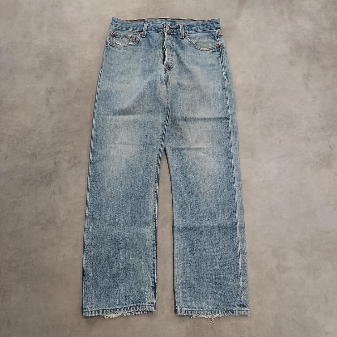W33 L36】Levis 501 リーバイス ボタンフライ 縦落ち デニムパンツ