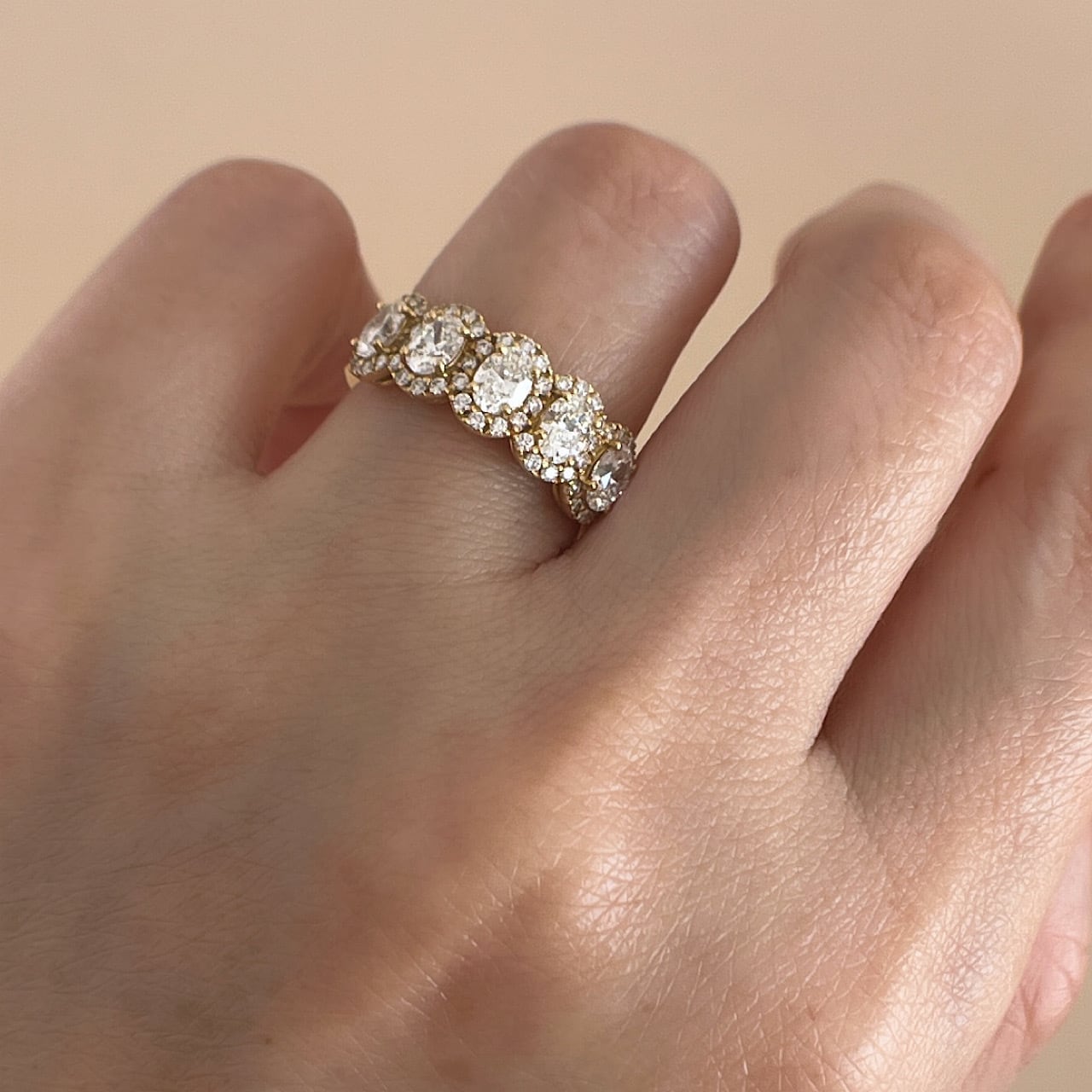 と*こ様 18金 ダイヤモンド1.151 Carat オーバルカットリング オーバルカット ダイヤモンド デザイン リング 1.00 ct K18