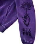 Sweat Full-zip Hoodie "ROTUS"　purple