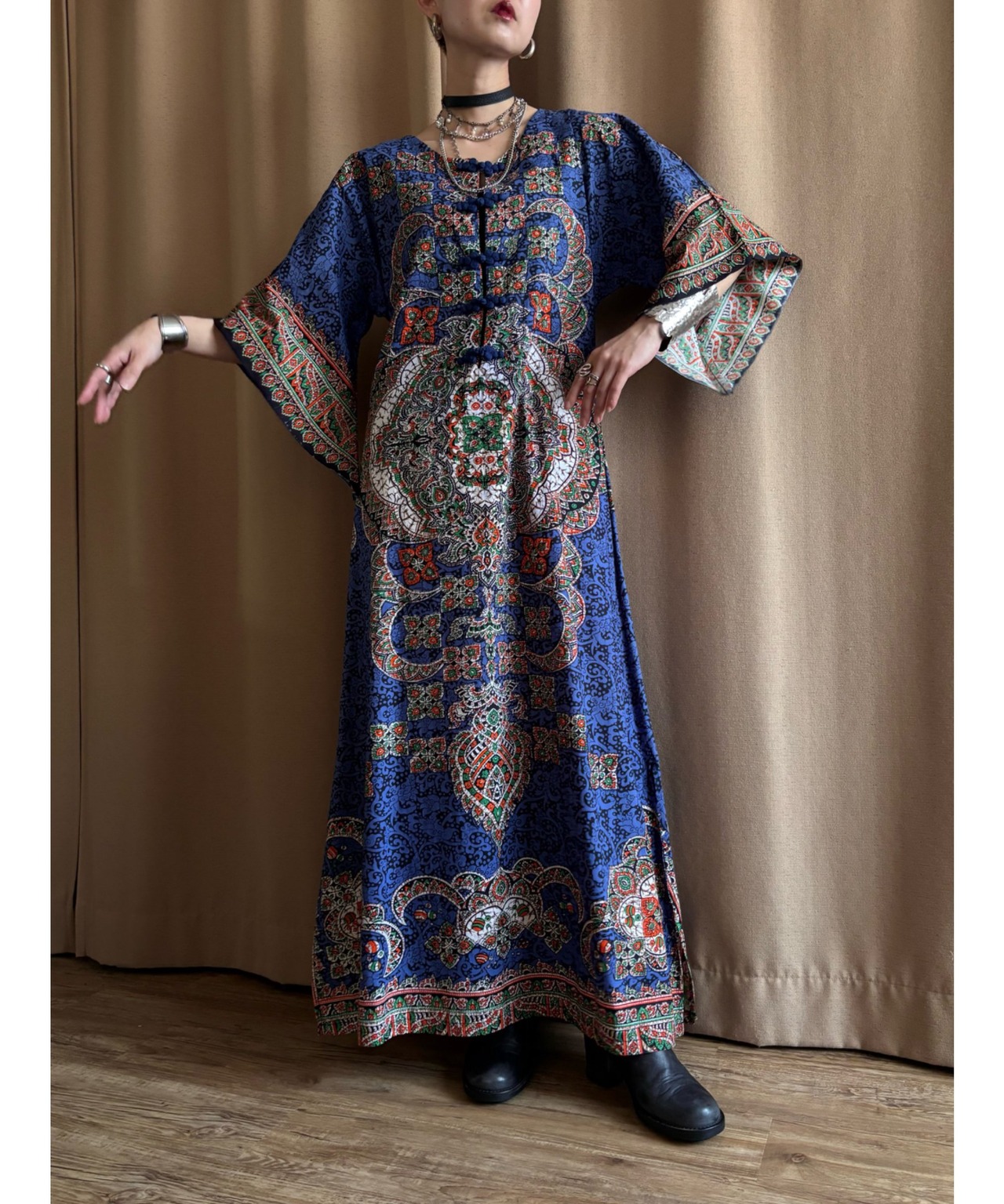 grand ethnic pattern import dress-4600-3
