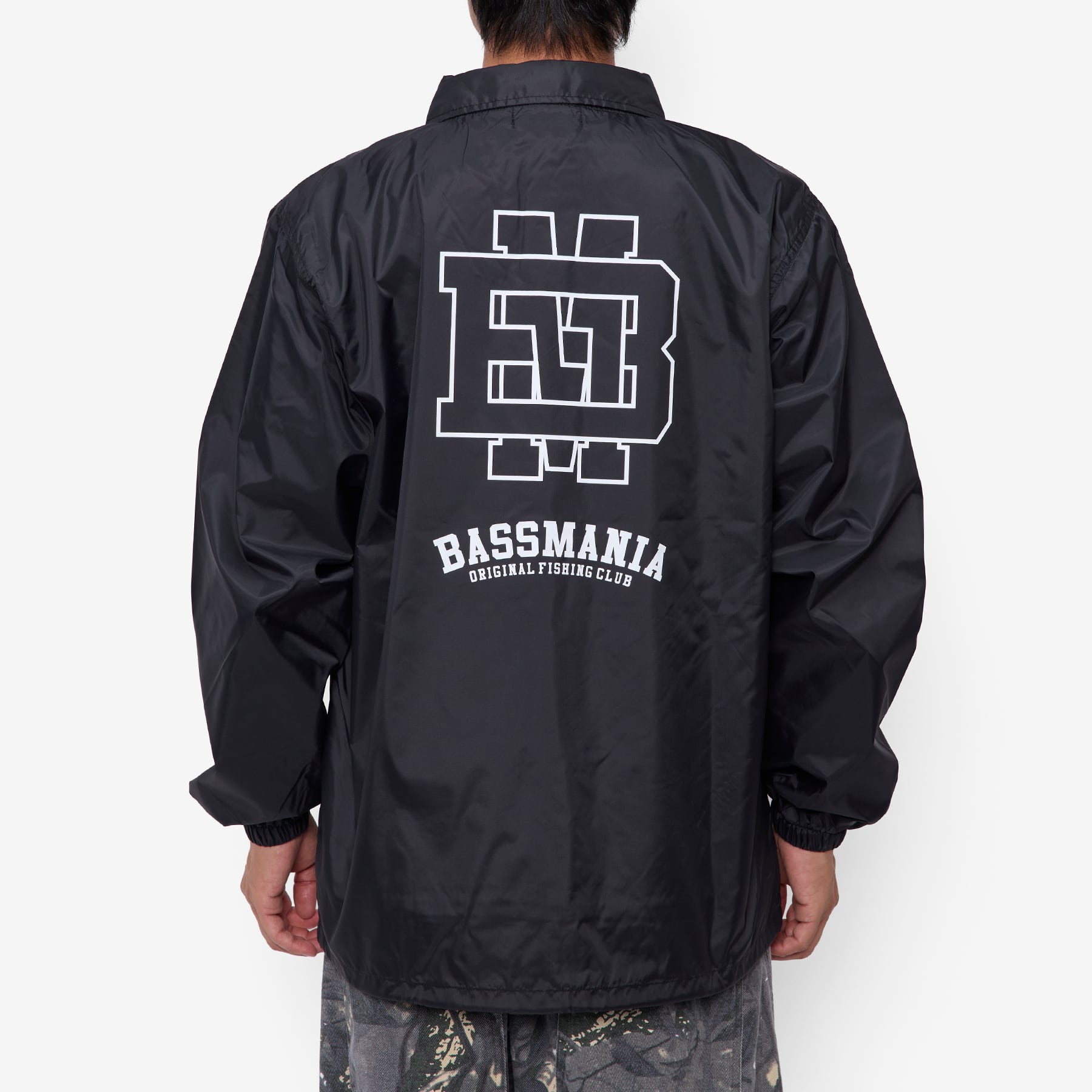 DeepRangebybassmania】 BM Logo Nylon Coach Jacket［BLK