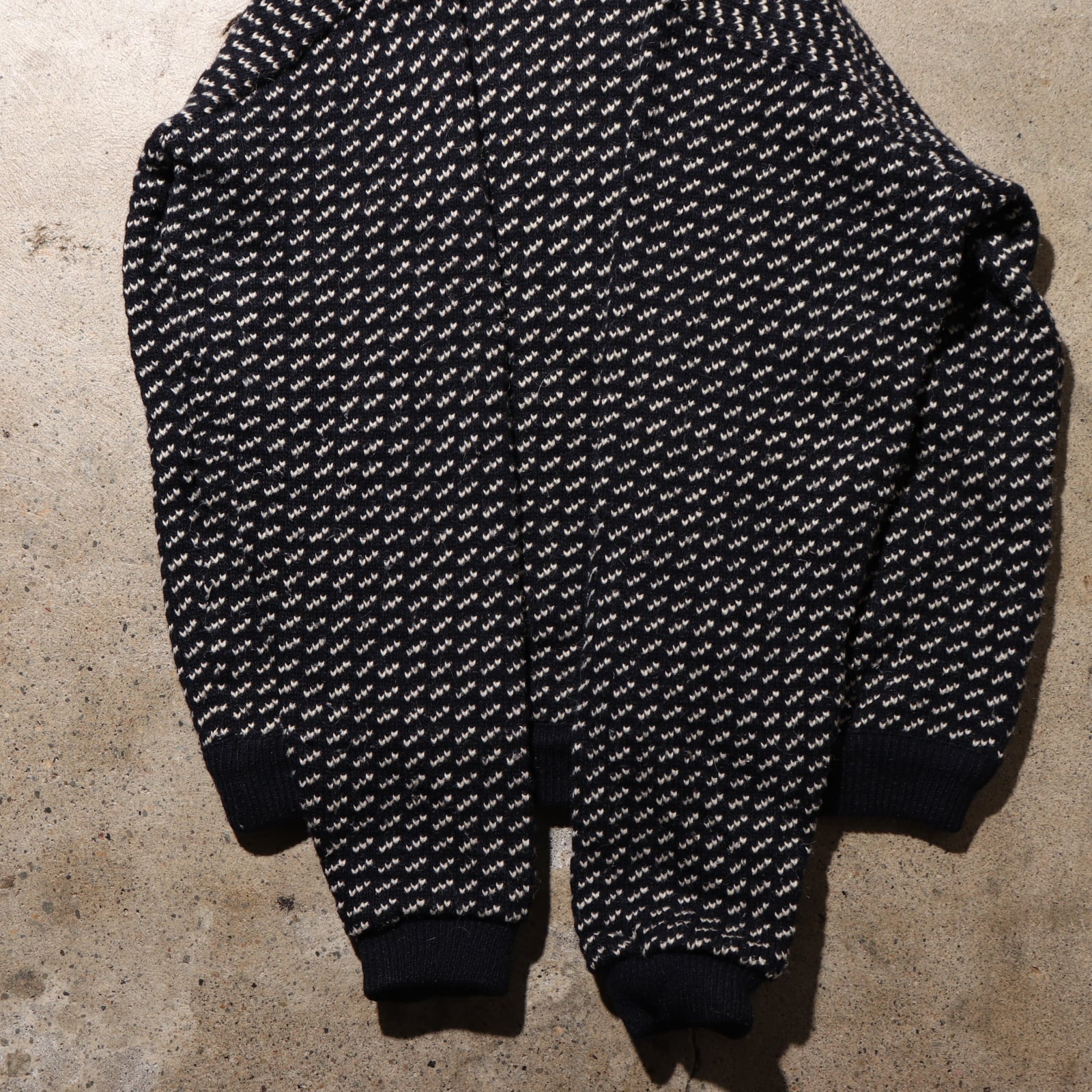 美品 XL バーズアイセーター L.L.Bean ネイビー エルエルビーン 