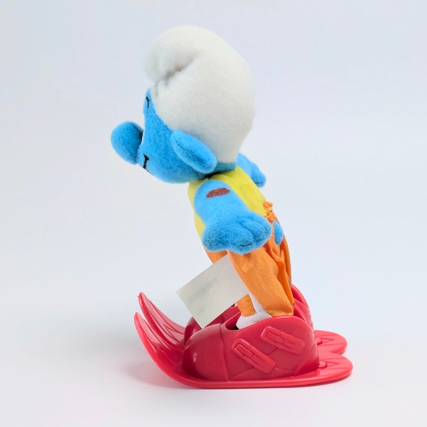 ☆ VINTAGE 2000 ☆【 Smurf ( スマーフ )】2000年マクドナルドミールトイ カレンダーシリーズ『 1月 スキージャンプ / ヘフティスマーフ 』 / McDonald's  マクドナルド ハッピーミール ミニプラッシュ 〚アメリカン雑貨 アメトイ〛