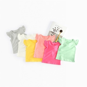 袖フリル　カットソー　Tシャツ　トップス
