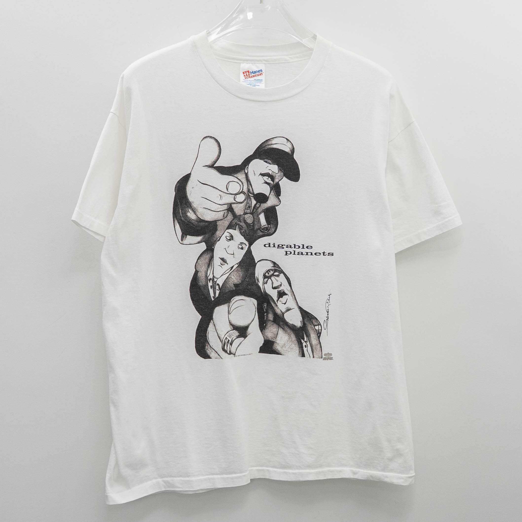 Digable Planets " Member Print " Hanes XL【A4-70】