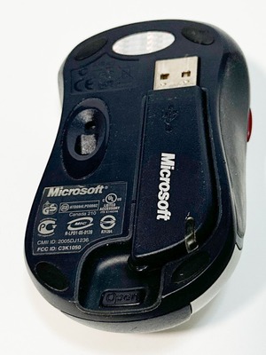 マイクロソフト Microsoft シルバー B2P-00013 Wireless Notebook Optical Mouse 4000 光学式センサー 小型レシーバー
