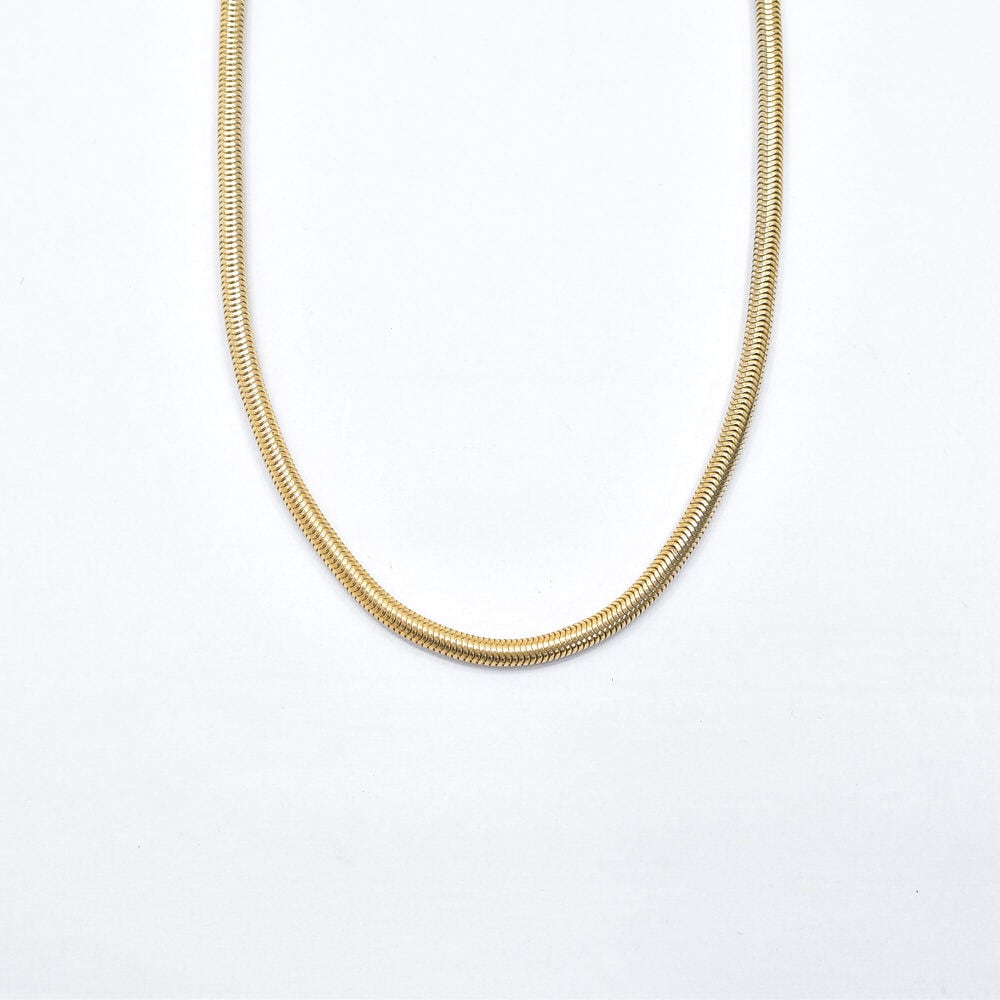 ヴィンテージ VINTAGE チューブ スネーク チェーン ネックレス Vintage ヴィンテージ スネークチェーン ネックレス 首飾り