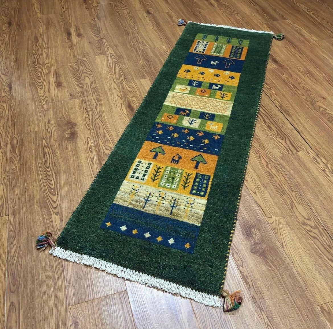 ペルシャギャッベ( ギャベ )ラグ ベッドサイド 廊下 ランナー No.GK