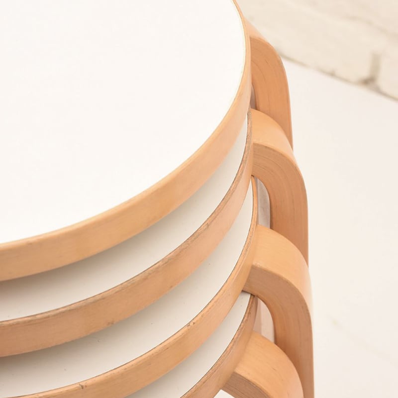 即納》スツール 60 ホワイト ラミネート［ アルテック ］ | REAL Style