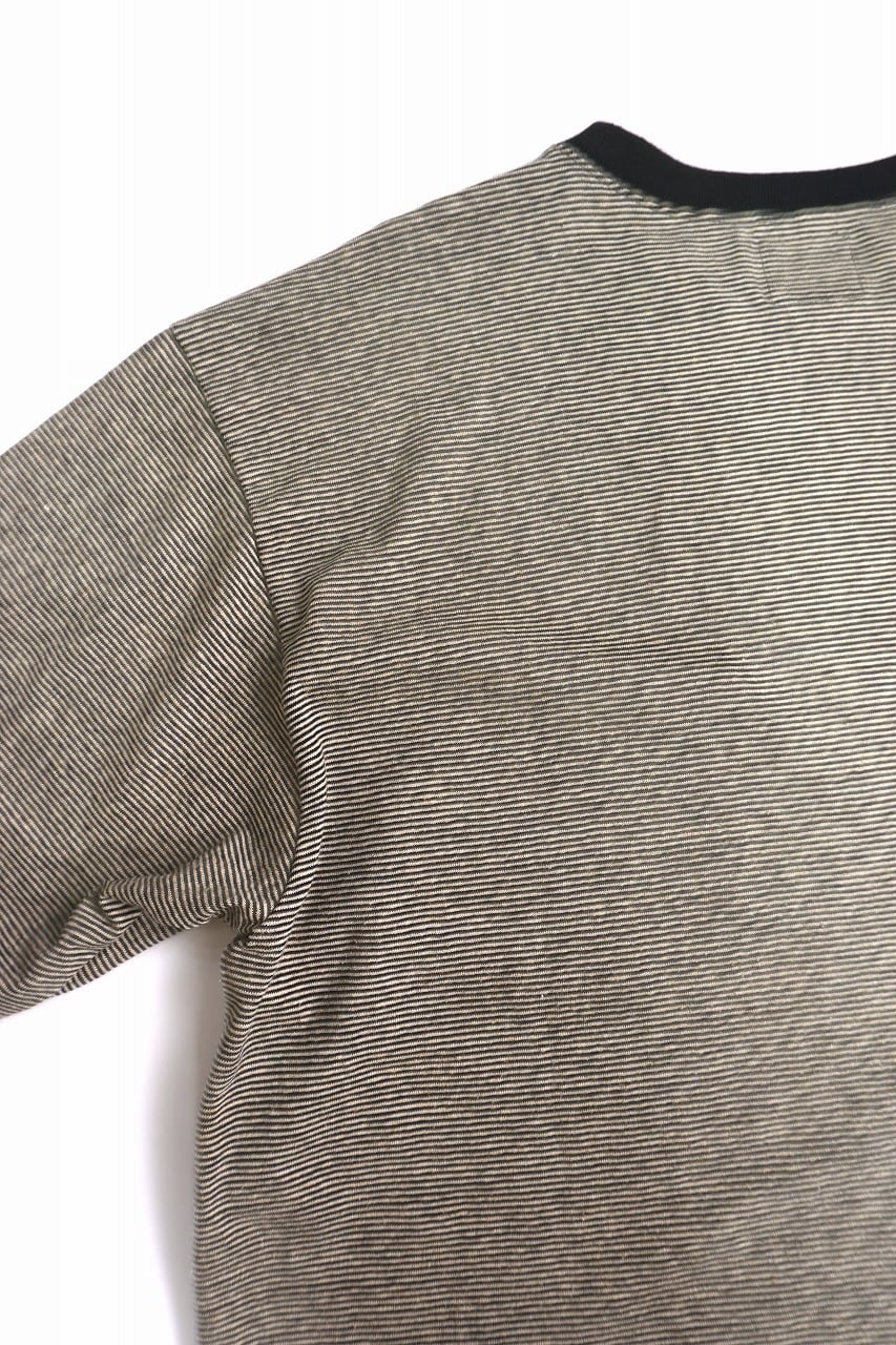 Cotton Hemp Pin Border S/S Tee