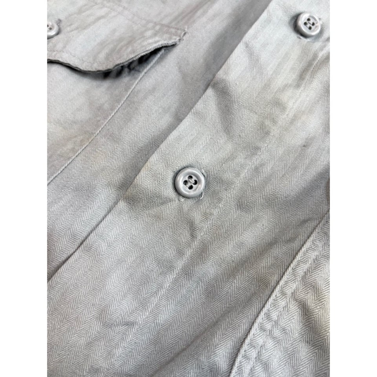 60s Lee "HBT" WORK SHIRT MADE IN USA  Size 17〜17 1/2
