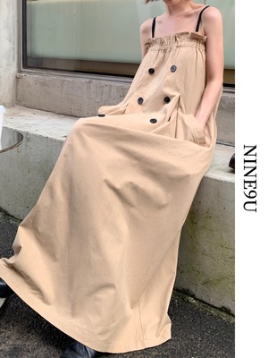 trench long loose one-piece【NINE6711】