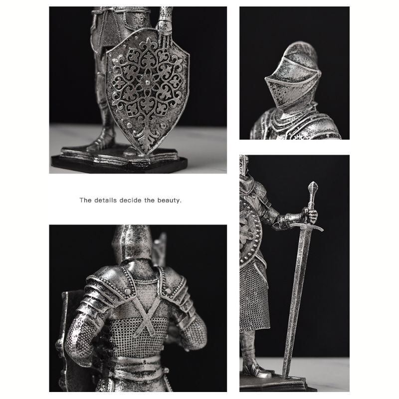 騎士像 オブジェ 彫像 鎧 中世 ヨーロッパ 西洋風 インテリア