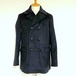 Italy NOBILIA Melton P-Coat　Charcoal × Black