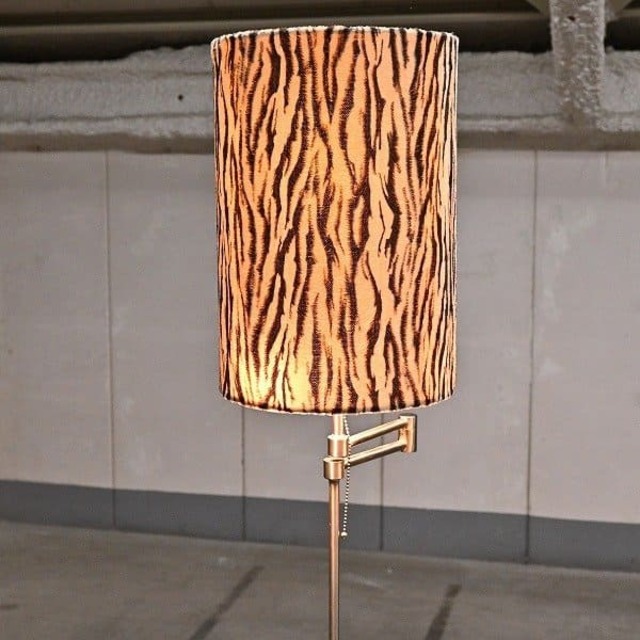 ドイツ製 Holtktter Leuchten/ホルトコッター社 フロアスタンド 調光　サファリ柄 高級モダン ラグジュアリーランプ スポットランプ【中古家具/中古インテリア/USED家具ユーズド家具/リサイクル】