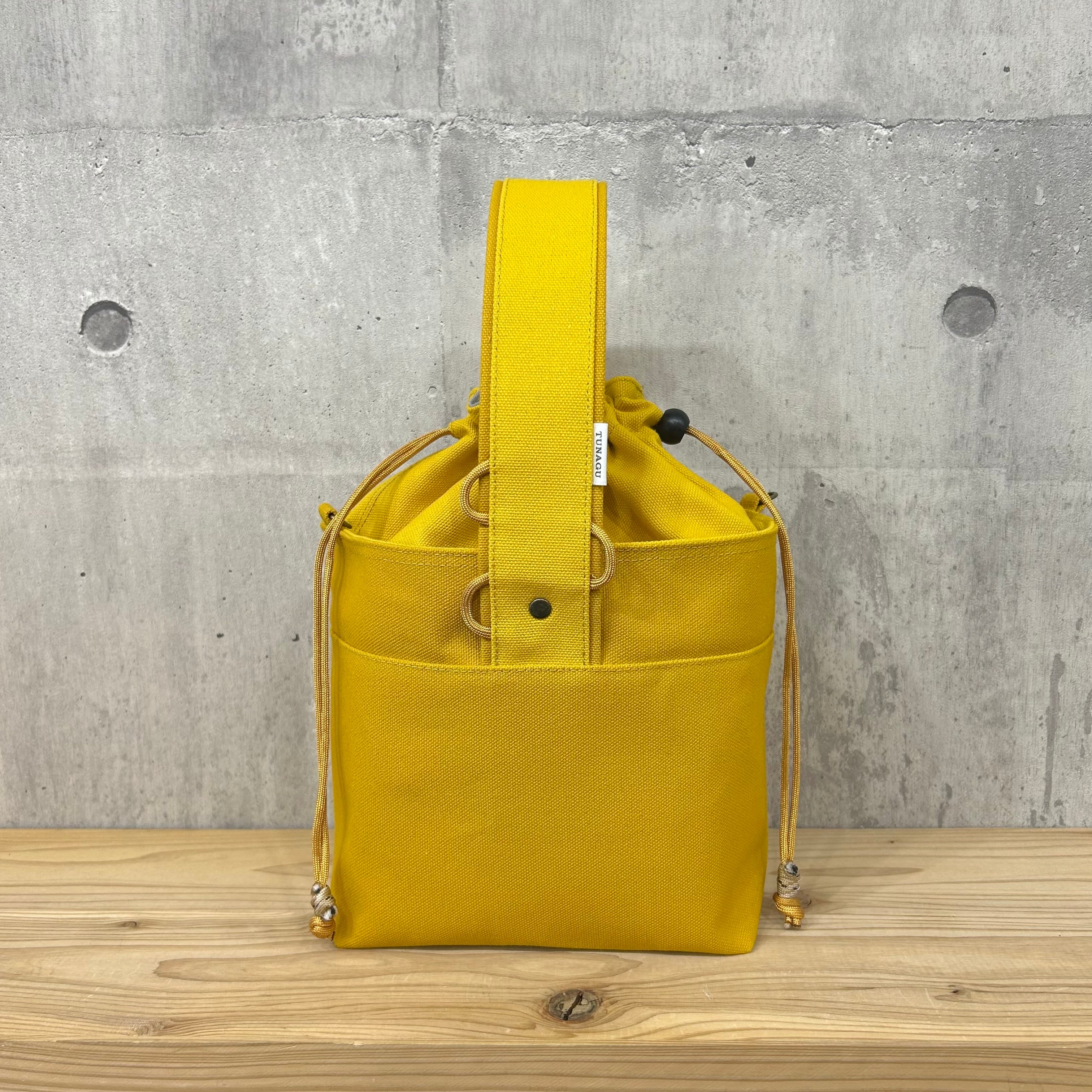 【紐なし】2025新作-* One Handle Para2WayBag *- <2WAY仕様> / ヤマブキ×マスタード