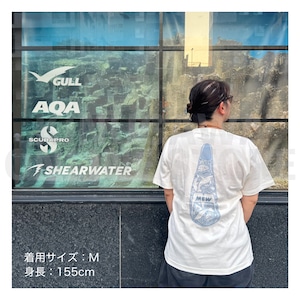 【OnlineStore限定】Fin Artist YURIE × GULL コラボTシャツ ″ シェルブルー ”