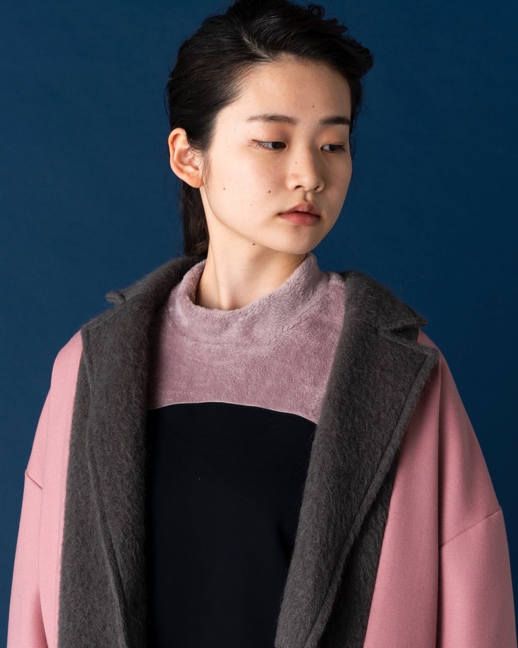 Quatorze mohair switching coat/モヘア切り替えコート Quatorze mohair switching coat/モヘア切り替えコート