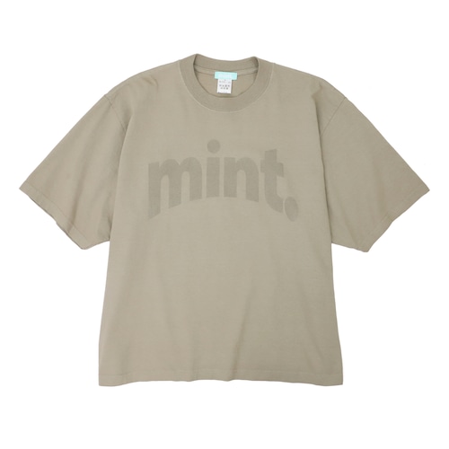 oversized logo t. [oatmeal]