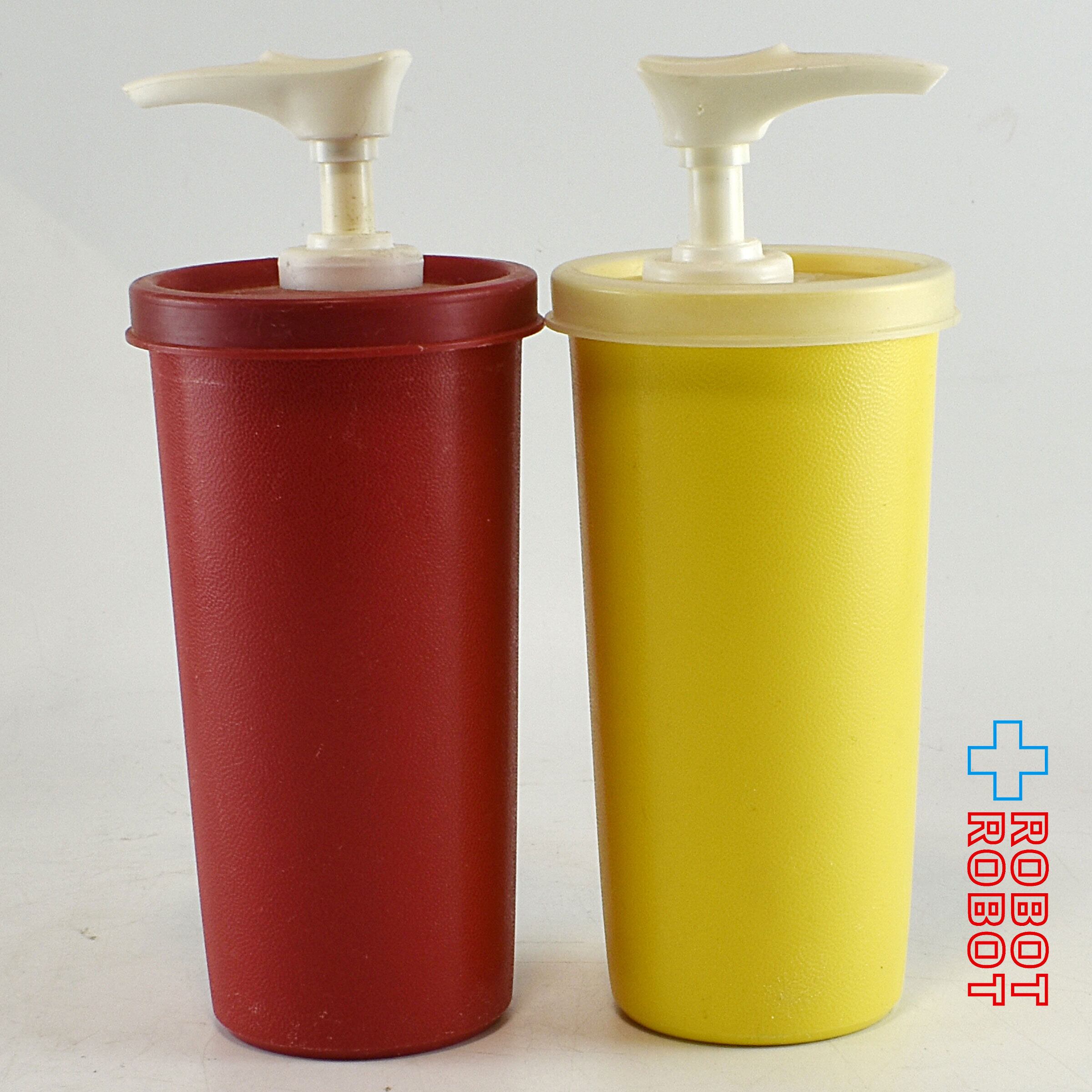 タッパーウェア マスタード＆ケチャップ ディスペンサー セット ROBOTROBOT