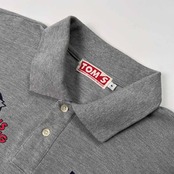 希少!!レア!! 当時物 TOM'S RACING トムスレーシング TOYOTA トヨタ 半袖 ポロシャツ F フリーサイズ /グレー/ビンテージ