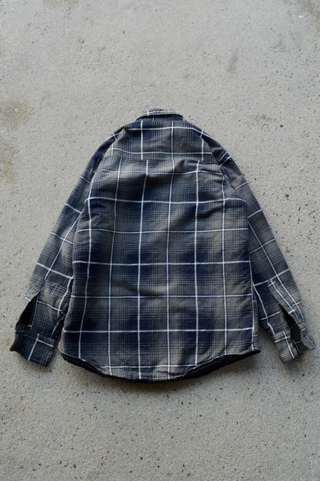 OZARK TRAIL 1980's-90's From USA Print Flannel Check Quilting Shirt Jacket プリントネル キルティングシャツジャケット