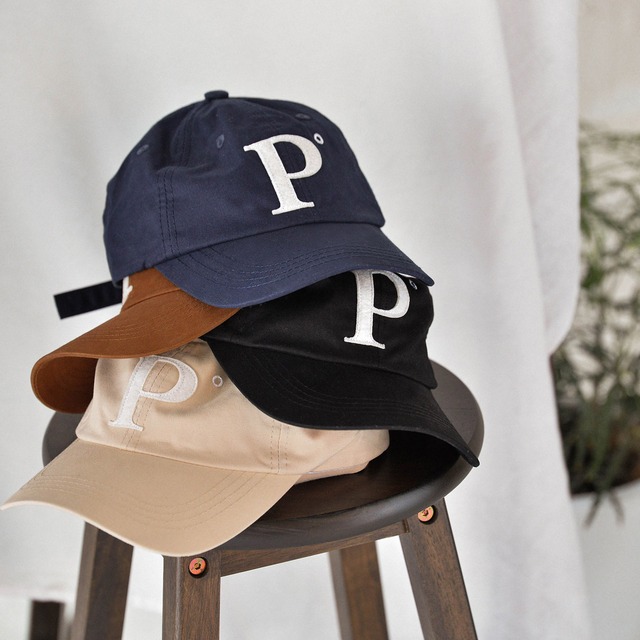 -P- logo cotton cap 10126