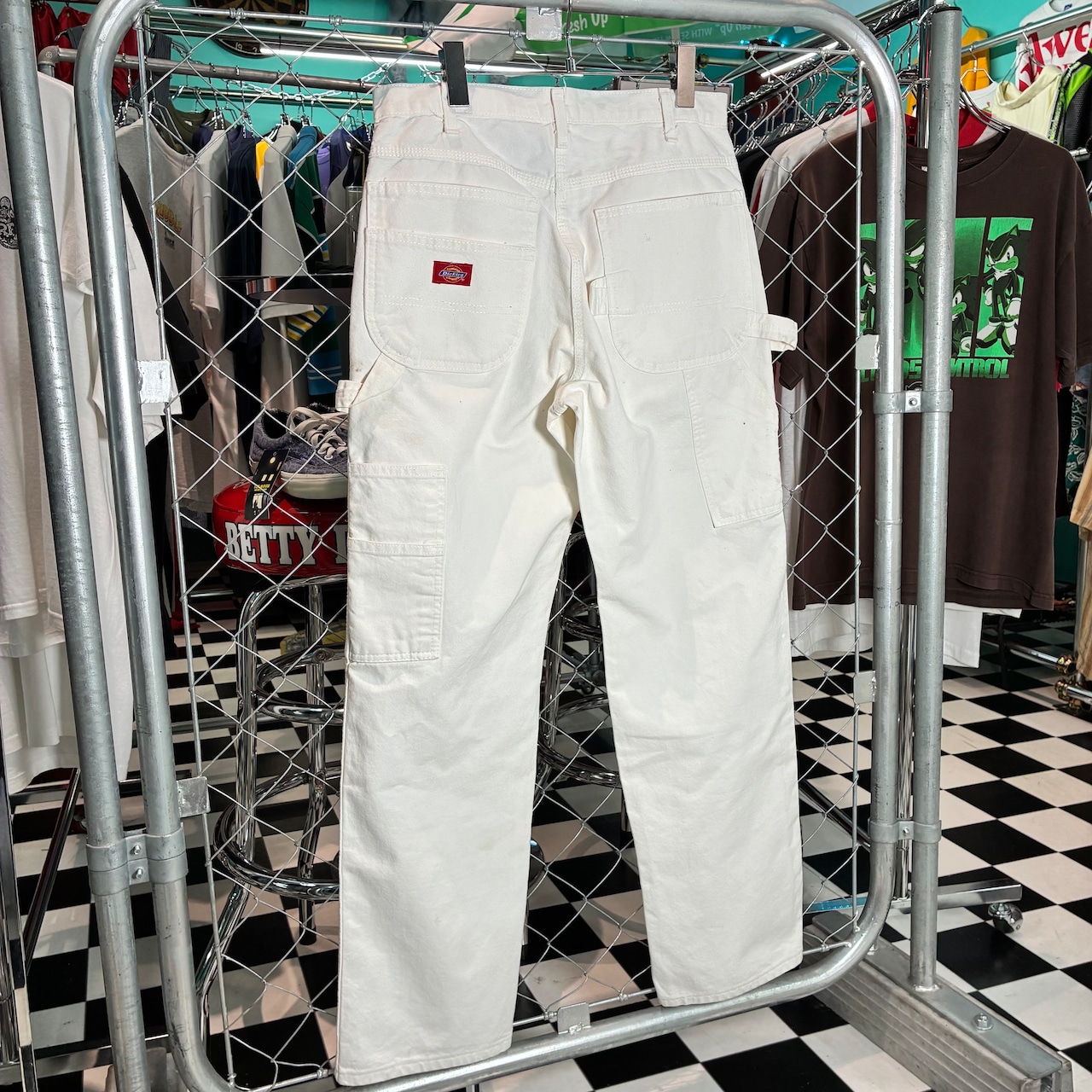 Dickies ペインターパンツ ホワイト ペンキ飛び W32 ディッキーズ