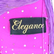 社交ダンス 衣装 ラテン ドレス ワンピース フリンジ 紫 ピンク デモ 競技 ダンス パーティ 発表会 Elegance ピンク系 パープル系 鮮やか おしゃれ ラテンダンス 衣装 レディース 競技会 発表用 ショー デモ用 ダンス衣装