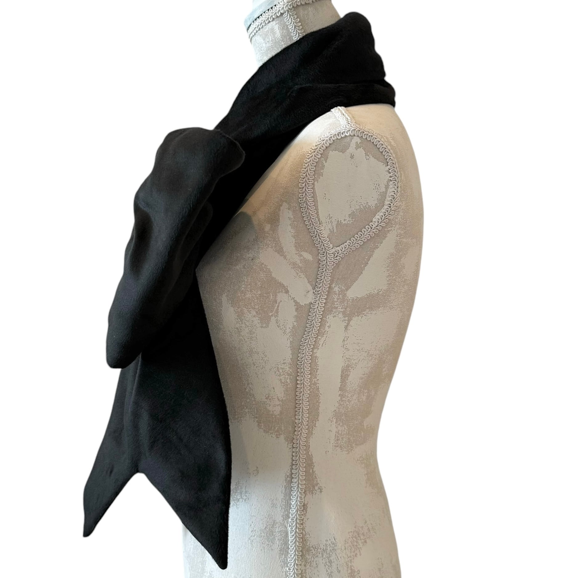 リボンマフラー BLACK