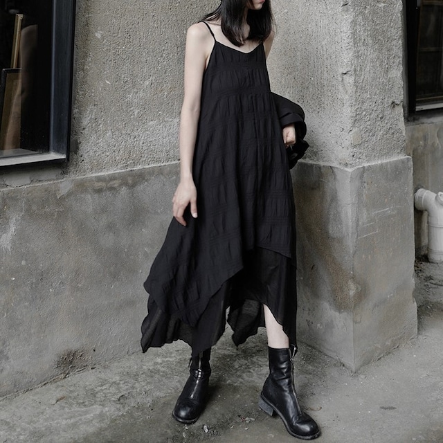 Frills Overlapped Camisole Dress / フリル オーバーラップ キャミソール ワンピース